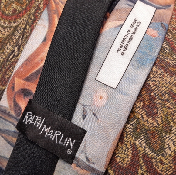 Vintage polyester Tie made in USA - Picture 3 of 6